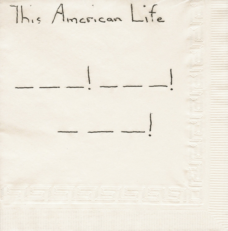 Illustration for article titled Here’s the structure of popular public radio programs, in napkin form